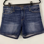 joe's jeans Eliza Denim Cut Off Shorts Mid Wash Distressed Women's Size 30 Photo 0