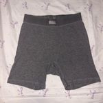 SKIMS  Boxer Shorts Cotton Ribbed Heather Brief Grey Small Photo 0