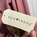 Eye Candy  Women’s Pink Multicolor Floral 3/4 Sleeve Blouse - Size Large NWT Photo 3