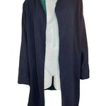 Cuddl Duds Petite Reversible Hooded Wrap Hsde Green/Navy Petite L NWOT Photo 0