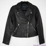 Madewell NEW‎  washed Leather Motorcycle Jacket, size M Photo 2