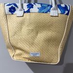 Dolce & Gabbana Dolce Gabbana Light Blue Woven Straw Weave Tote Bag Shoulder Fragrance Purse New Photo 1