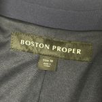 Boston Proper  Beyond Travel Blazer Jacket Pants Womens Large 10 Navy Stretch New Photo 6