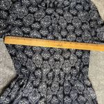 PaperMoon Stitch Fix Dress Long Sleeve Pockets Print Navy White Fitted Waist Photo 3