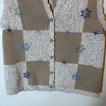 Christopher & Banks Vintage 2003 Hand-Embroidered Sweater Vest Size Medium Photo 2