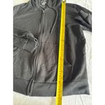 Eddie Bauer Black Full-Zip Hoodie Sweatshirt — Drawstring Hood, Kangaroo Pocket, Photo 2