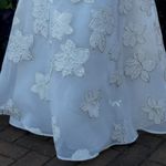 Rickie Freeman for Teri Jon Ivory Floral Maxi Dress White Size 8 Photo 4