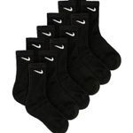 Nike  Everyday Cushioned Training Crew Socks in Black Unisex Medium New Pack of 6 Photo 0