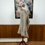 Funky K. Jordan Fur Trim Drape Cardigan! Tan Photo 2