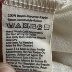 Free People  Cream Rayon Sleeveless Top Neck Tie Ivory Relaxed Long Boho Sheer Photo 3