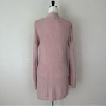Philosophy Cashmere Blend Dusty Pink Open Front Long Cardigan, Sz Medium Photo 6