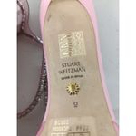 Stuart Weitzman NEW sz 9 pink crystal heels pointed closed clear toe pumps Photo 6