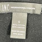 International Concepts INC Small Black Cardigan Open Front Short Sleeve 22d Photo 3