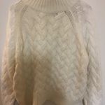 Vince Camuto women white Turkle neck long sleeve sweater size small Not fitted Photo 8