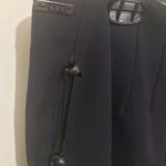 DKNY women's size 12 dark navy wrap skirt with matching tall rib tights Photo 3