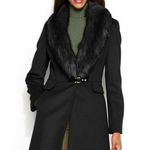 Ivanka Trump Single Breasted Wool Cashmere Coat Removable Faux Fur Collar sz 16 Photo 4