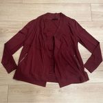 ALLSAINTS  Red Long Sleeve Flowy Open Front Gina Drape Jacket Size 4 Photo 1