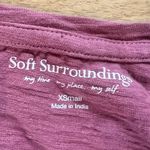 Soft Surroundings XS Long Sleeve Midi Dress with Glitter Mauve Fits Medium Photo 7