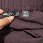 Briggs New York Briggs size 16 maroon purple Women's High-Rise Wide Leg Pants Formal plus size Photo 2