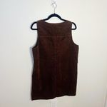 Sincerely Jules Women's Corduroy Chocolate Brown Mini Dress Size Large New Photo 4