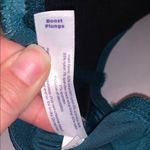 Cacique Boost Plunge Dark Teal Blue Lace Bra RacerBack Underwire Strappy 38DDD Photo 2