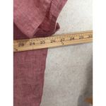 Poetry  Women's Red Linen Button Up Short Sleeve Shirt Size US 18 Normcore Lagen Photo 4