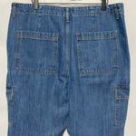 Universal Thread Cargo Boyfriend Jeans Mid Rise 100% Cotton Medium Wash Size 14 Blue Photo 11