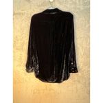 Tommy Bahama Silk Blend Velvet Tunic Large Black Vamp Stevie Nicks Whimsygoth Photo 3