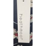 Heathmoor Floral Print Dress Women's Size L Navy White Red Casual Blue Size L Photo 1
