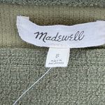 Madewell  Womens Top Olive Green Square Neck‎ Long Sleeve Textured Blouse Small Photo 3