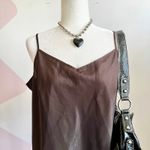 Liz Claiborne Brown Cami‎ Tank Top Y2K 2000s 90s Retro Indie Soft Girl Minimalist XL Photo 1