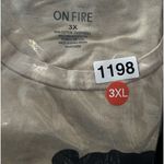 On Fire  Women 3X‎ Be YOU Tiful Graphic Tee Beige Shirt Casual Retro Oversize Photo 5