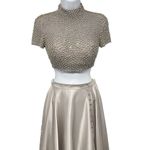 Sherri Hill Rhinestone Beaded Two Piece Matching Set Skirt Crop Top Dress 50037 Photo 4