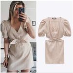 ZARA Blogger Favorite Cut Out Linen Blend Dress. Size S Photo 1