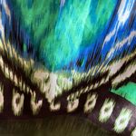 Boho Dress Spaghetti Strap Earthy Brown Green Silky Fit and Flare Photo 6