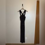 Ramy Brook  Remington Glitter Metallic Wide Leg Halter‎ Neck Jumpsuit Photo 1