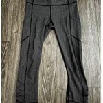 Lululemon  Speed Crop Giant Herringbone Black Heathered Black size 6 Photo 0
