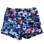 Fleo women's size small shorts lift athletic 3 in gym floral black Lulu athletic Photo 2