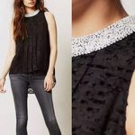 Sachin + Babi NWT ANTHROPOLOGIE  Size 8 Black Sleeveless Beaded Collar Blouse Top Photo 1