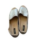 DKNY Metallic Leather Platform Espadrilles Sandals Size 10 Photo 3