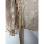 Alfani  Sheer Floral Burnout Blouse Top Size M Romantic Boho Fairy Ethereal Photo 7
