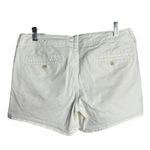 American Eagle  Shorts Womens 8‎ Shortie Chino White Khaki Flat Front Neutral Photo 1