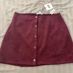 JACK burgundy swede skirt  Photo 0