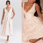 House Of CB House of‎ CB 'Emmelina' Vintage Ivory Floral Embroidered Corset Sundress NWOT  S Photo 1