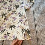 Dress Barn Vintage 90s Floral Button Up Top Women’s Size L Short Sleeves Tropical Cottage Photo 5