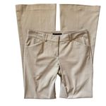 Theory  Mid-Rise Stretchy Flare Trousers Tan Size 4 Photo 4