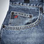 American Eagle  Womens Denim Blue Jean Skirt Size 0 Cotton Distressed Photo 1