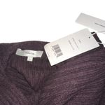 Vince NWT Cashmere Burgundy Ribbed Turtleneck Open Back Sweater SMALL Photo 4