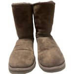 UGG  Australia Classic Short Boots 5825 Gray Suede Sheepskin Lined Women's Size 9 Photo 0