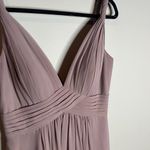 Azazie  Maren Dusk Flowy Pleated Chiffon Dress Photo 1